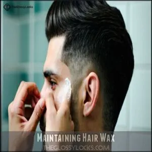 Maintaining Hair Wax