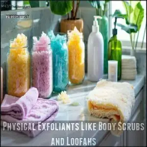 Physical Exfoliants Like Body Scrubs and Loofahs