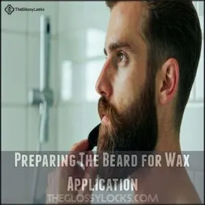 Preparing The Beard for Wax Application