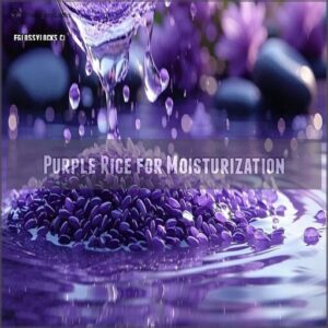 purple rice for moisturization