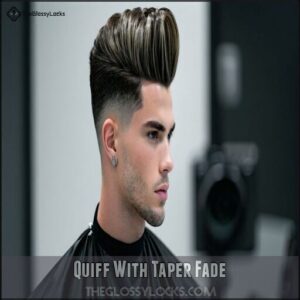Quiff With Taper Fade