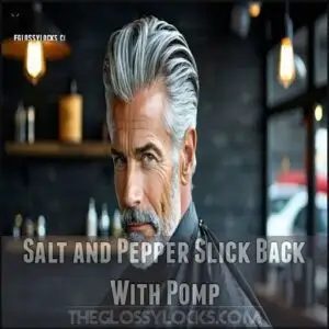 Salt and Pepper Slick Back With Pomp