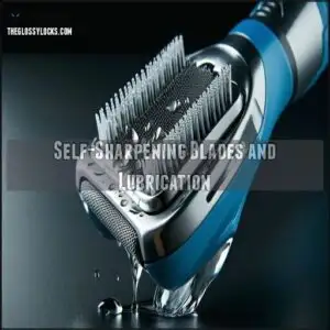 Self-Sharpening Blades and Lubrication