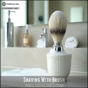 Shaving With Brush