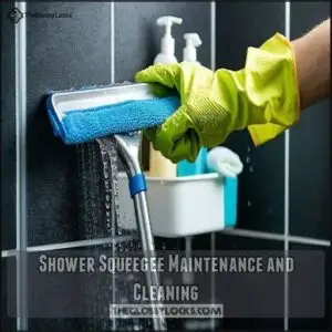 Shower Squeegee Maintenance and Cleaning