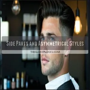 Side Parts and Asymmetrical Styles
