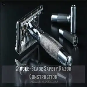 Single-Blade Safety Razor Construction