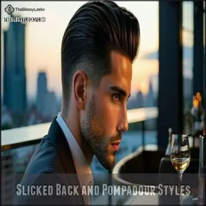 Slicked Back and Pompadour Styles Slicked Back and Pompadour Styles