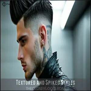 Textured and Spiked Styles Textured and Spiked Styles