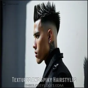 Textured and Spiky Hairstyles