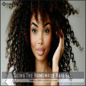 Using The Homemade Hair Gel