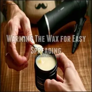 Warming The Wax for Easy Spreading