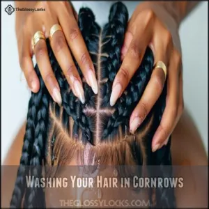 Washing Your Hair in Cornrows Washing Your Hair in Cornrows