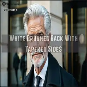 White Brushed Back With Tapered Sides