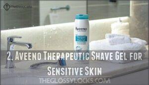 2. aveeno therapeutic shave gel for sensitive skin