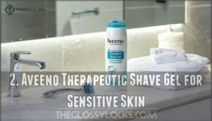 2. aveeno therapeutic shave gel for sensitive skin