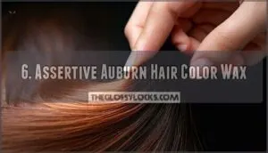 6. assertive auburn hair color wax