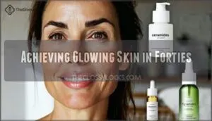 achieving glowing skin in forties