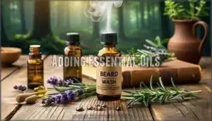 adding essential oils