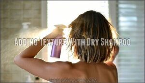 adding texture with dry shampoo