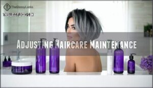 adjusting haircare maintenance