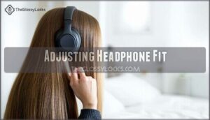 adjusting headphone fit