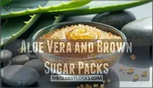 aloe vera and brown sugar packs
