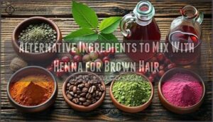 alternative ingredients to mix with henna for brown hair