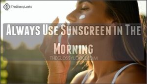 always use sunscreen in the morning