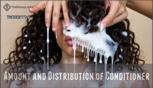 amount and distribution of conditioner