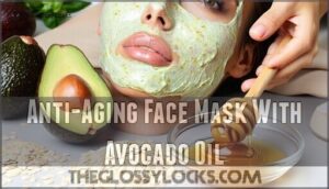 anti-aging face mask with avocado oil