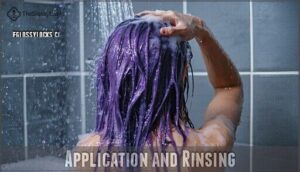 application and rinsing