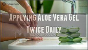 applying aloe vera gel twice daily