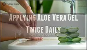 applying aloe vera gel twice daily