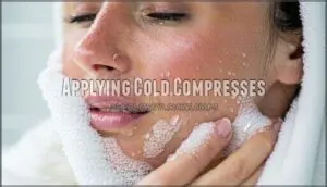 applying cold compresses