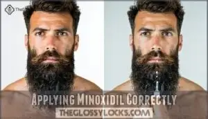 applying minoxidil correctly