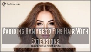 avoiding damage to fine hair with extensions