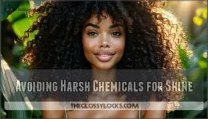 avoiding harsh chemicals for shine