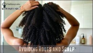 avoiding roots and scalp
