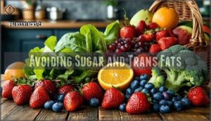 avoiding sugar and trans fats