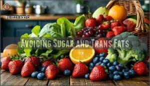 avoiding sugar and trans fats