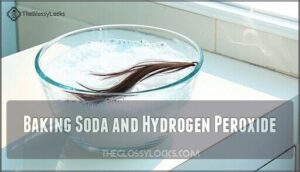 baking soda and hydrogen peroxide