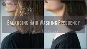 balancing hair washing frequency
