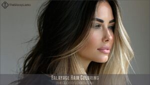 balayage hair coloring