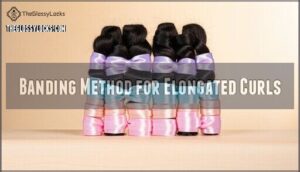 banding method for elongated curls