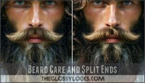 beard care and split ends