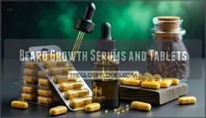 beard growth serums and tablets