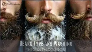 beard type and washing