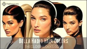 bella hadid hair colors