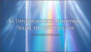 bis-ethylhexyloxyphenol methoxyphenyl triazine: uva and uvb protection